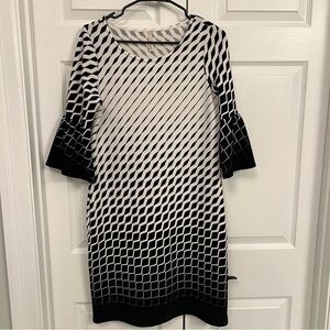 Cute Black and White Boutique Dress